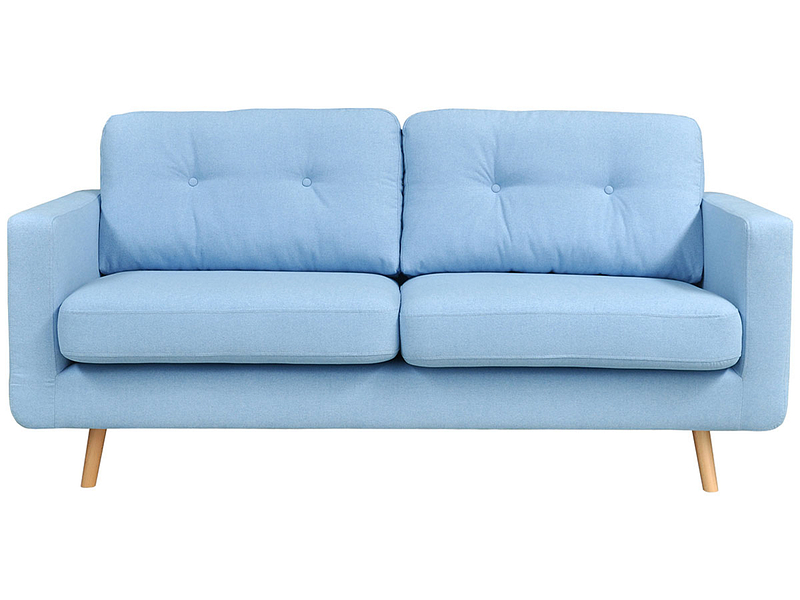 2er Sofa NEVADA Stoff hellblau