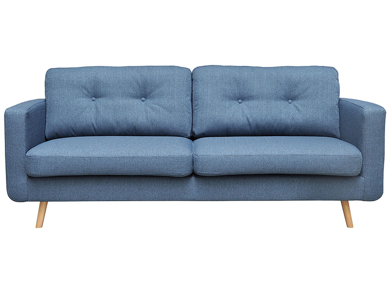 3er Sofa NEVADA Stoff blau, petrol