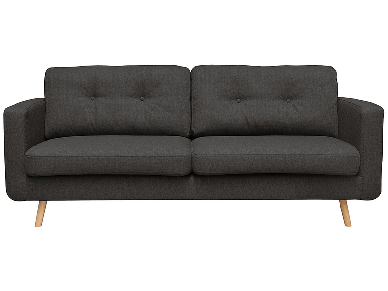 3er Sofa NEVADA Stoff grau anthrazit