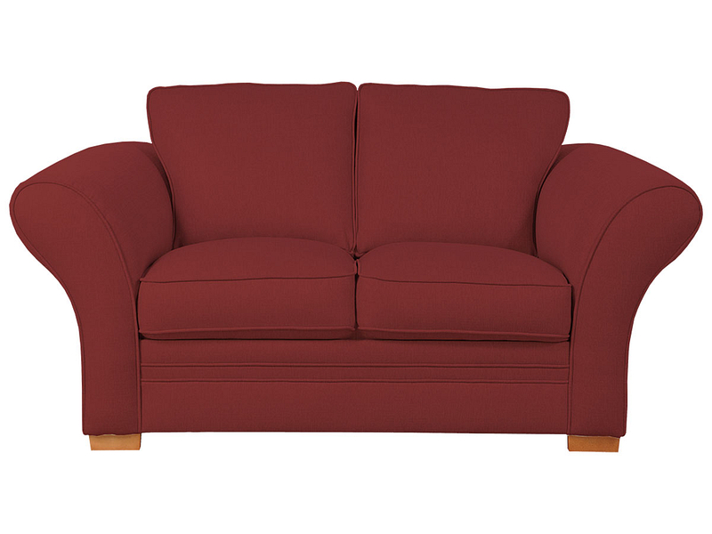 2er Sofa LONDON 2 Stoff rot