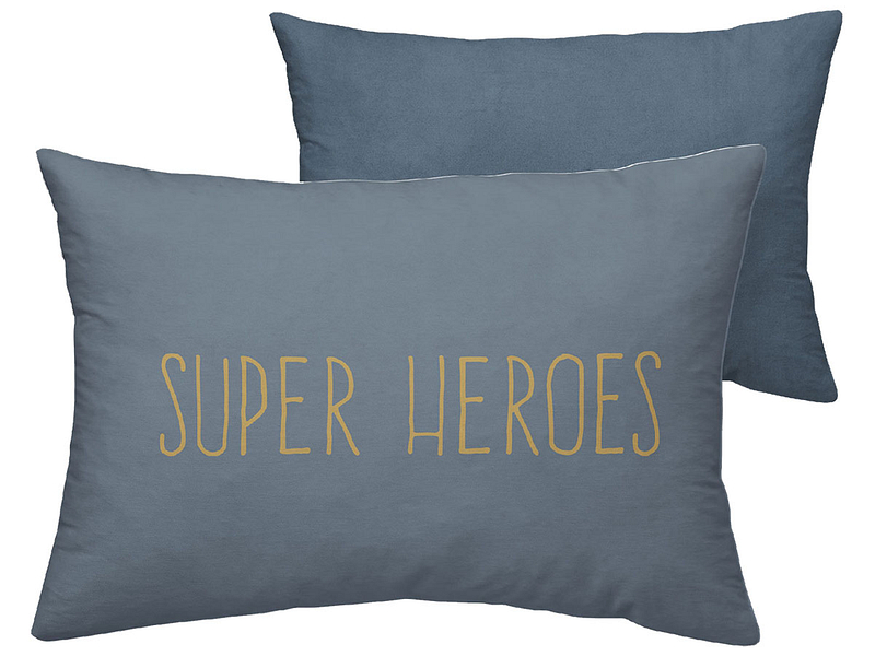 Kissen HERO 50 cm x 0 cm blau bedruckt
