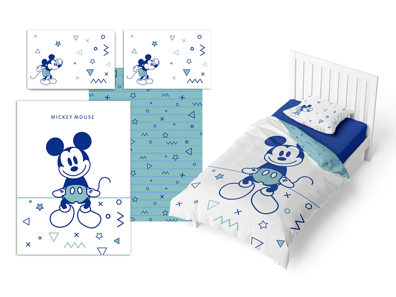Bettwäsche MICKEY 100x140cm + 1*40x60cm