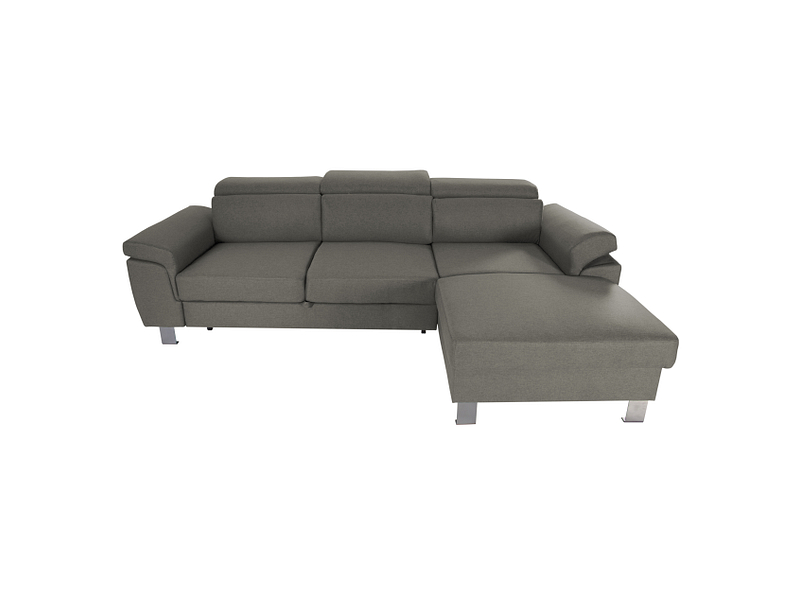 Ecksofa TIM Stoff grau
