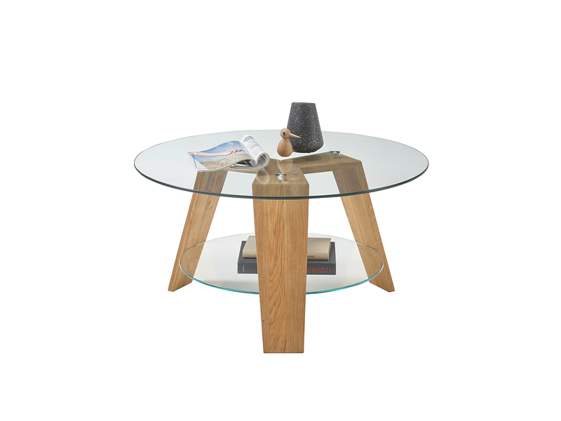 Salontisch LUBLIN 75 cm x 75 cm x 40 cm eiche
