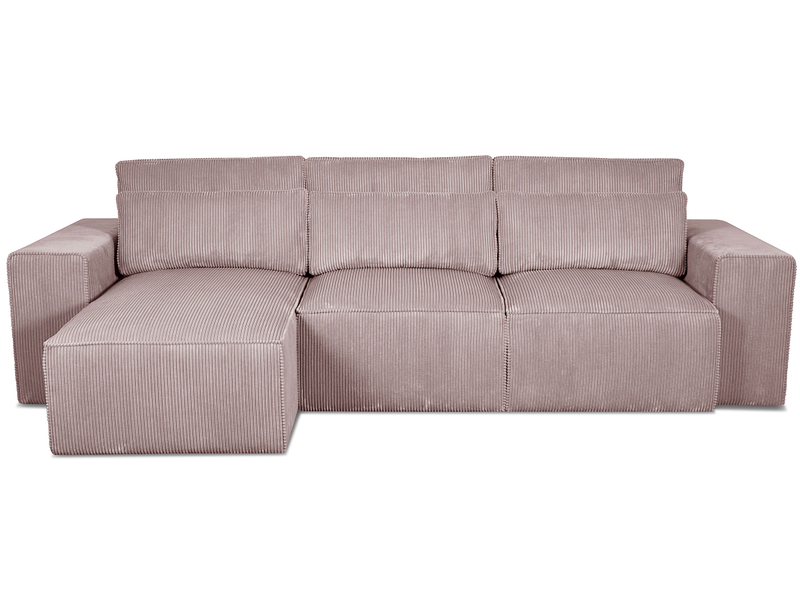 Ecksofa NATURE Stoff hellrosa