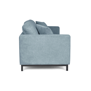 3er Sofa LOUIS Stoff blau