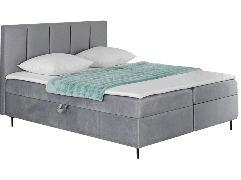 Boxspringbett ADEL grau