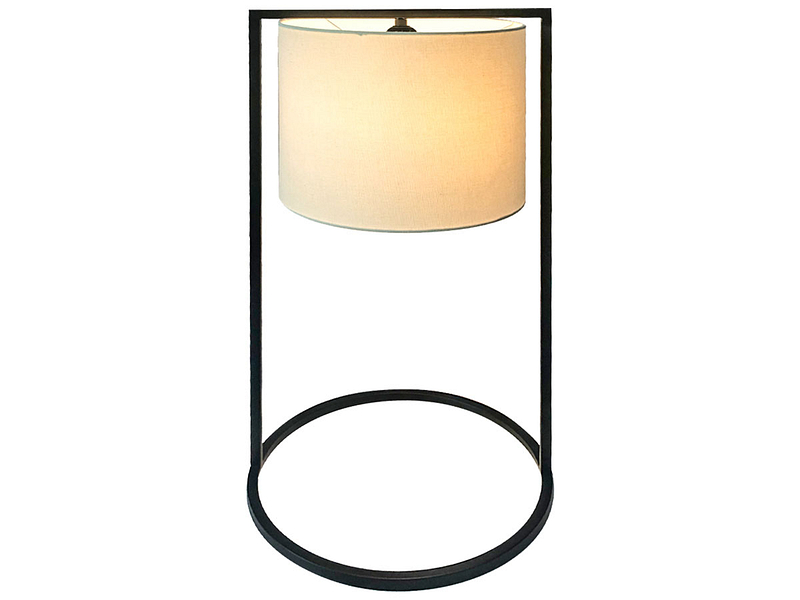 Tischlampe MANAFA 32 cm 60 cm 60 W cremefarben