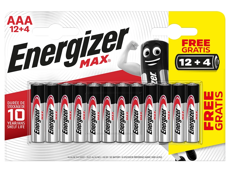 Batterien ENERGIZER Max AAA 16 -teilig