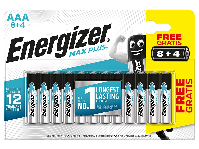 Batterien ENERGIZER Max Plus AAA 12 -teilig