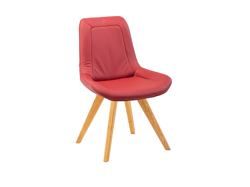 Stuhl AROSA Leder rot