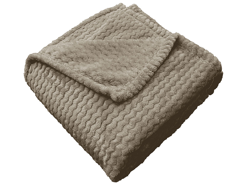 Decke CHRYSTIA 150x200cm beige künstliches fell