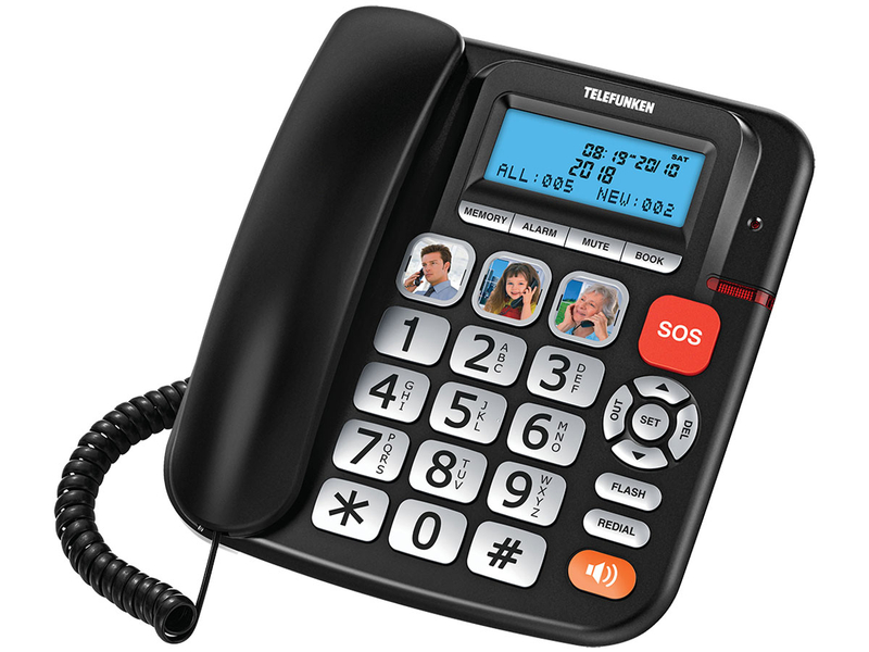 Festnetztelefon TELEFUNKEN TF-TF801-BK