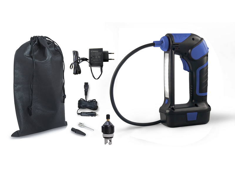 Tragbarer Luftkompressor blau