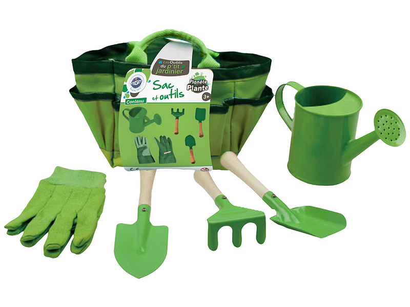 Set für Gartenarbeit grün
