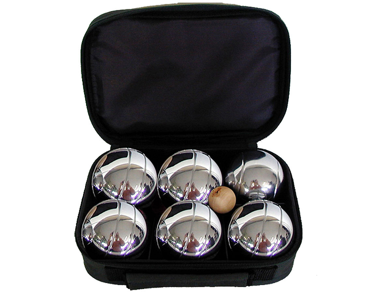 Petanque-Set silberfarben