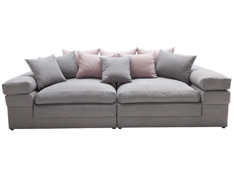Big Sofa NANCY tessuto grigio