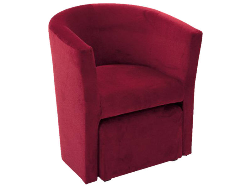 Sessel COSI Samt,Stoff rot
