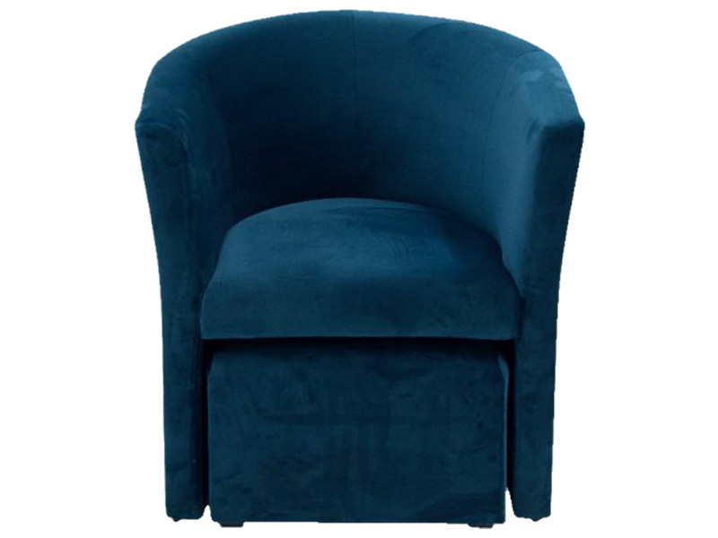 Sessel COSI Samt,Stoff blau