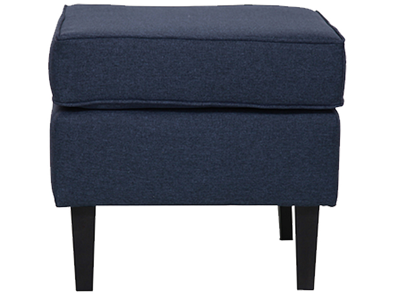 Hocker YANIS 50x50x44cm Stoff blau