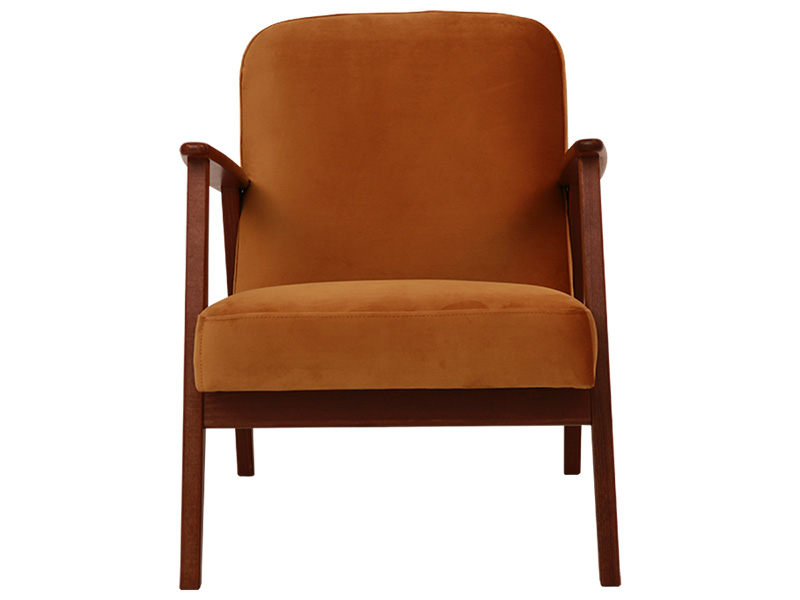 Sessel HAVANA VELVET Samt senffarben