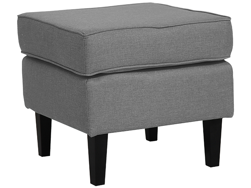 Hocker SORO 50x50x44cm Stoff dunkelgrau