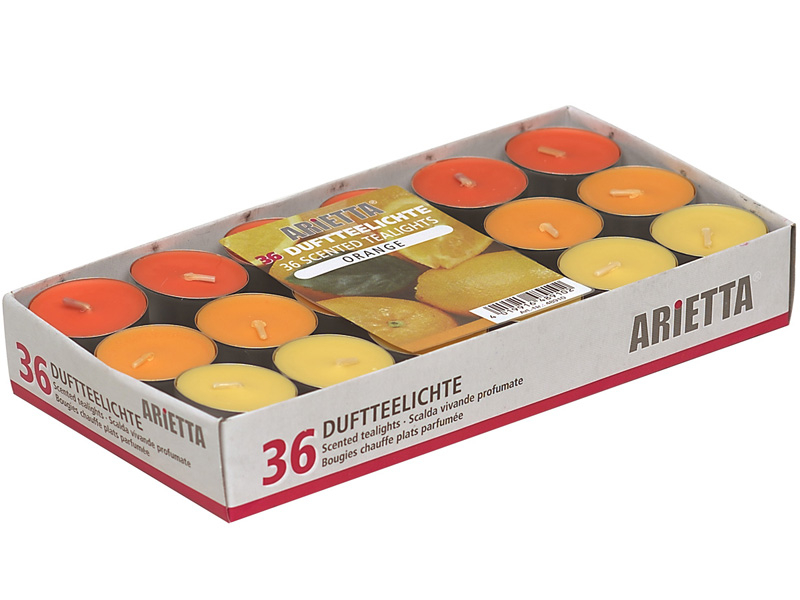 Teelicht 36 1-teilig Orange Ø3x3cm